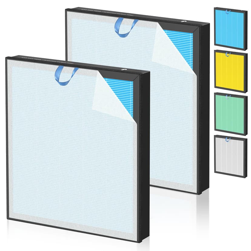 Vital 100S Smoke Remover Replacement Filter for LEVOIT Vital 100S and Vital 100S-P Air Purifier, HEPA and High-Efficiency Activated Carbon Filter, Vital 100S-RF-SR