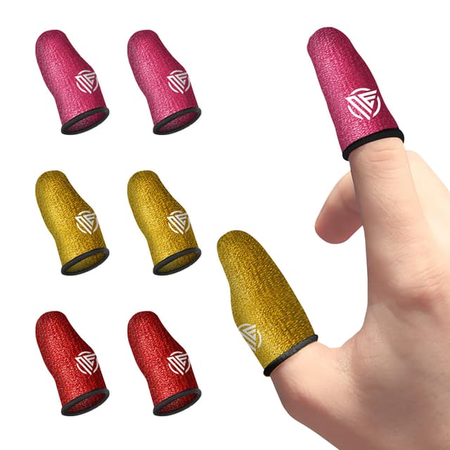 Nexus Elite Gamer sleeves for pubg , mobile gaming finger cots sleeve gloves and covers , compression for thumb arthritis sweaty hands , Chroma Series