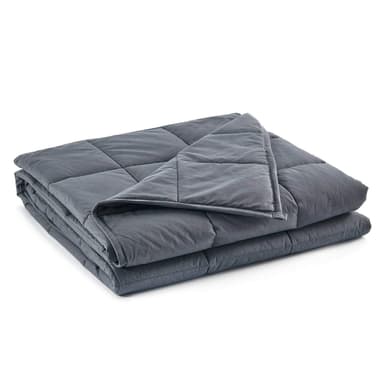 RelaxBlanket Kids Weighted Blanket | 40''x60'',10lbs | for Child Between 90-130 lbs | Premium Cotton Material with Glass Beads | Dark Grey