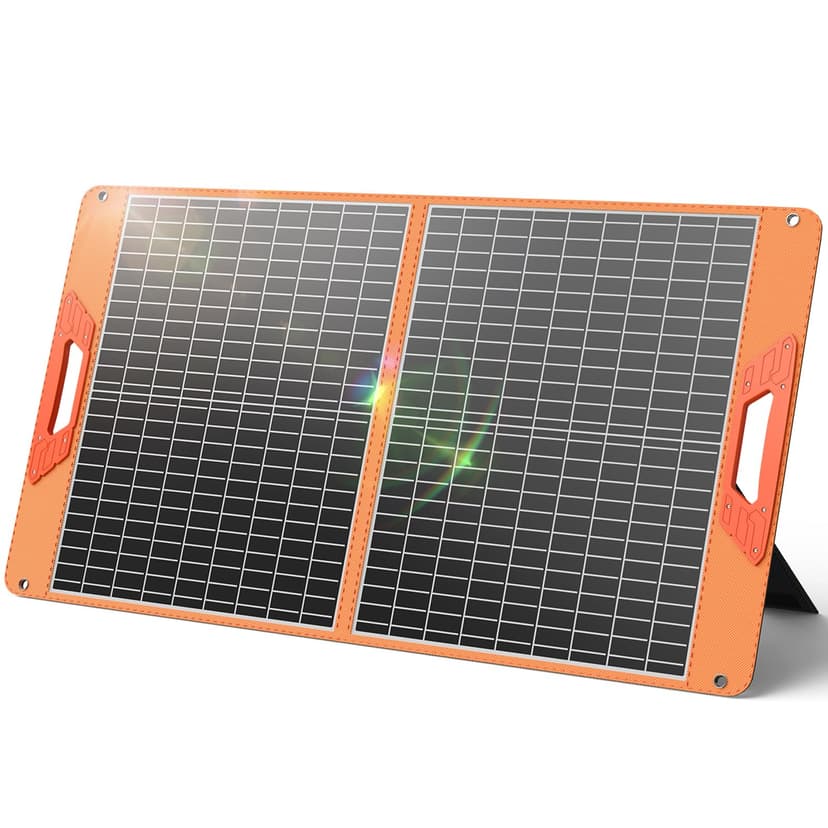 SOLUPUP 60W Portable Solar Panel Chargers, 23% High Efficiency Foldable Solar Panels for Power Station, IP65 Waterproof Solar Charger with QC3.0 USB-A & USB-C Outputs for Outdoor Camping RV Trip
