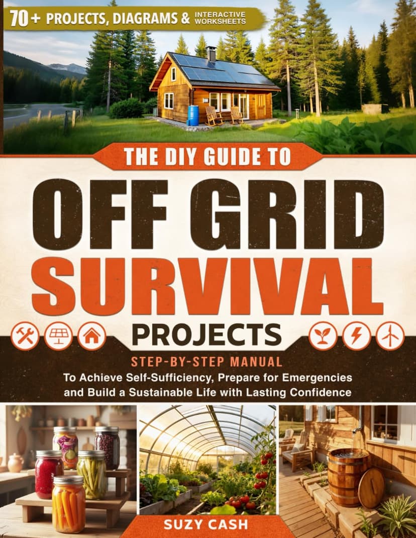 The DIY Guide to Off Grid Survival Projects: Step-by-Step Manual to Achieve Self Sufficiency, Prepare for Emergencies, and Build a Sustainable Life With Lasting Confidence