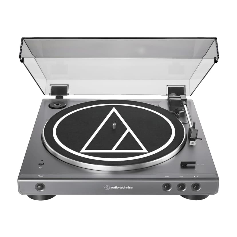 Audio-Technica at-LPGO-BT Fully Automatic Wireless Belt-Drive Turntable (Gun-Metal/Black)