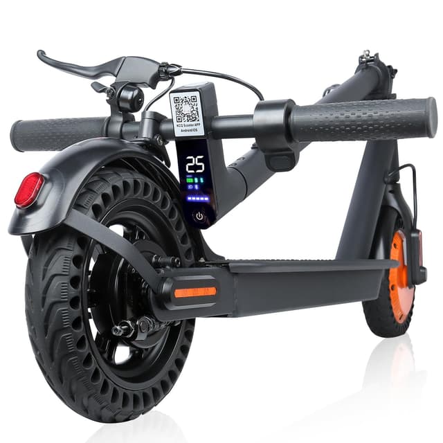 Foldable Electric Scooter for Adults & Teens - 350W Motor, 16MPH Top Speed, 12Miles Range | 8.5” Solid Tires, Dual Brakes & APP Cruise Control, Ideal Commuter Escooter for Daily Use