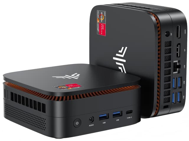 KAMRUI Pinova P1 Mini PC, W-11 Pro AMD Ryzen 4300U(Beat 3500U/N150/N95/10110U up to 3.7GHz), 16GB RAM 256GB SSD Mini Desktop Computer Support 4K HDMI+DP+Type-C, with Dual WiFi, Business Home Office