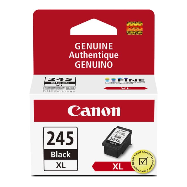 Canon PG-245 XL Genuine Black Ink Cartridge, Compatible with iP2820, MG2420/2924/2920/3020/2522/2525, MX492, TS3120/302/302a/202/202a/4520/3320
