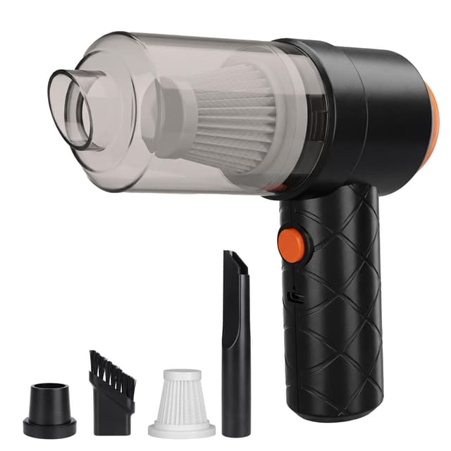 JLFJMGC Handheld Vacuum Cordless, Car Vacuum Portable Cordless, Rechargeable Handheld Vacuum Cleaner Car Vacuum with Best Suction Cordless