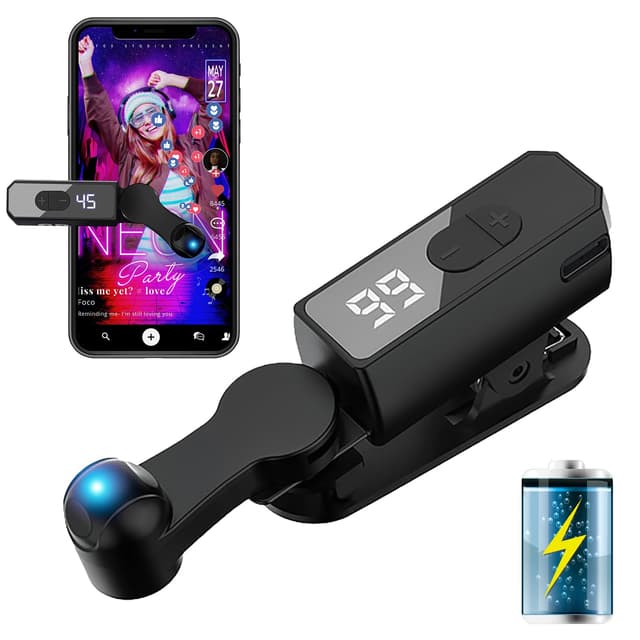 Raisetip Portable Auto Clicker for iPhone iPad Android Built-in Battery with Strong Battery Life Hands-Free Silent Operation Handy, Auto Tapper for Tiktok Live,Gaming,Likes & Reward Tasks (Black)