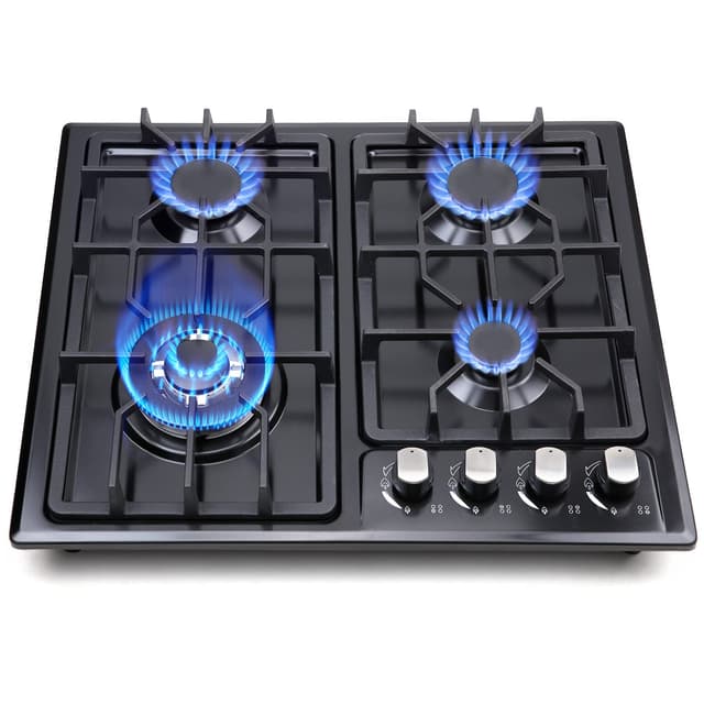 FORIMO Gas Cooktop 22Inch,Built in Gas Cooktop 4 Burners Stainless Steel Stove with NG/LPG Conversion Kit Thermocouple Protection and Easy to Clean