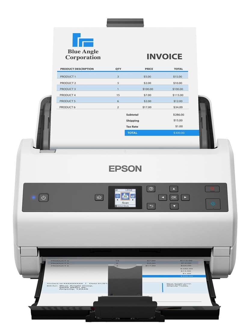 Epson Workforce DS-970 Sheetfed Scanner - 600 dpi Optical,White