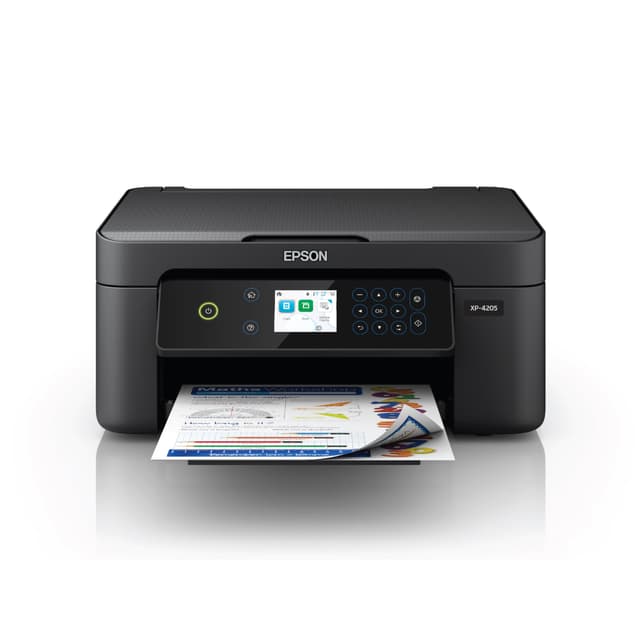 Epson Expression Home XP-4205 Wireless Color All-in-One Printer, Scan Copy, Automatic 2-Sided Printing, Borderless Photos and 2.4" Colorful Display, Compatible with Alexa - Black