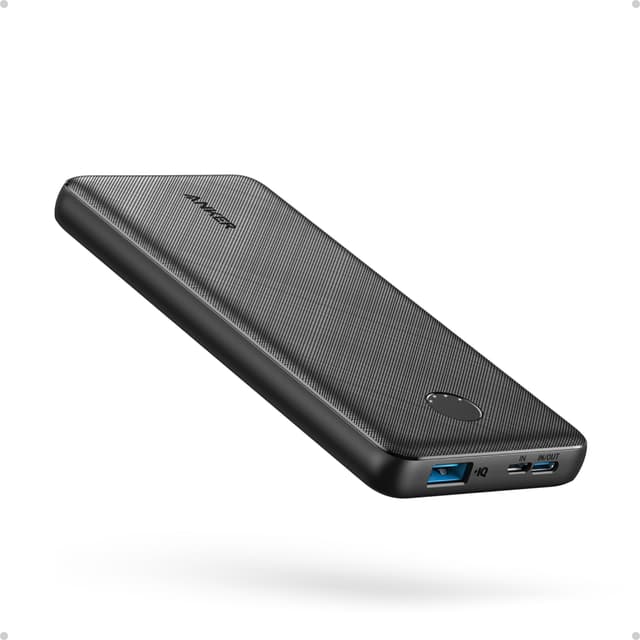 Anker Power Bank(PowerCore 10K), Compact Travel-Ready 10,000mAh Battery Pack with PowerIQ Charging Technology, 5V/3A High-Speed Charging for iPhone, iPad,and More (1, Black)