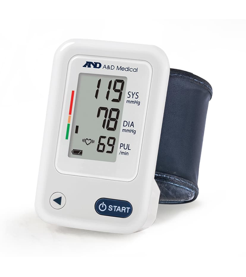 A&D Medical Wrist Blood Pressure Monitor for Home Use - UB-525, BP Adjustable Cuff (5.3-8.5"/13.5-21.5 cm) One Button Operation, 60 Reading Memory, 2 AAA Batteries