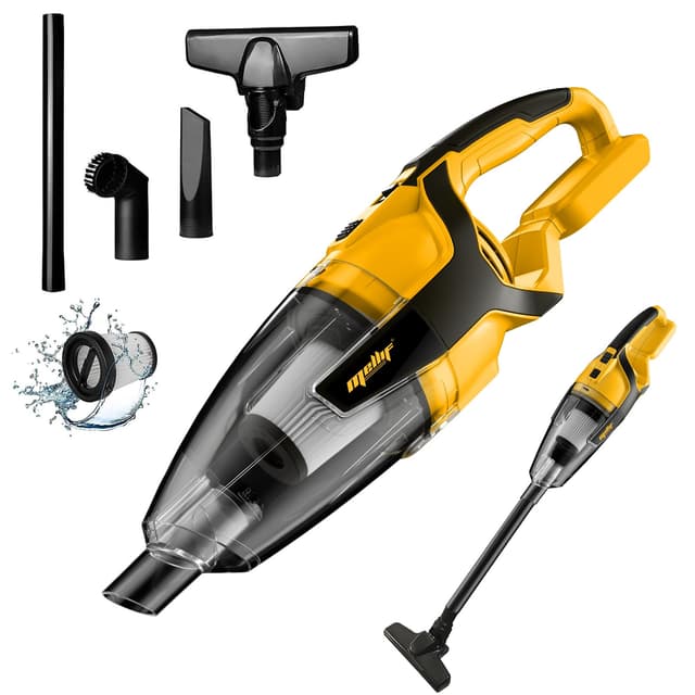 MORCLIN 120W Cordless Handheld Vacuum Cleaner Compatible with Dewalt 20v Max Battery (Tool Only) Portable for Hard Floor Carpet Car Pet Hair Cleaning