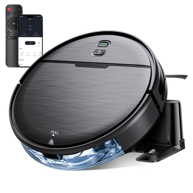 Robot Vacuum and Mop Combo, 2 in 1 Robotic Vacuums Cleaner with WiFi/App, Robot Vacuum with Water Tank, Strong Suction, Schedule, Self-Charging, Quiet, for Hard Floor, Pet Hair, Low Pile Carpet