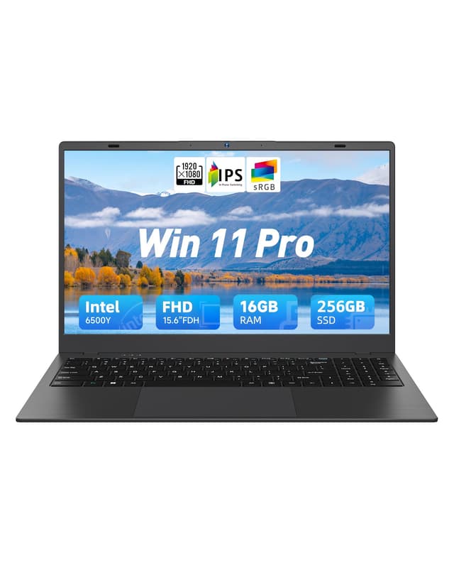 BLUEING 15.6 Inch Laptop Computer, 16GB RAM 256GB SSD, Pentium Gold 6500Y (Up to 3.4GHz), 1080P FHD IPS Display, Type-C, HDMI, USB3.2, BT5.2, WiFi 5, Win11 Laptop, Laptops for Business & Student