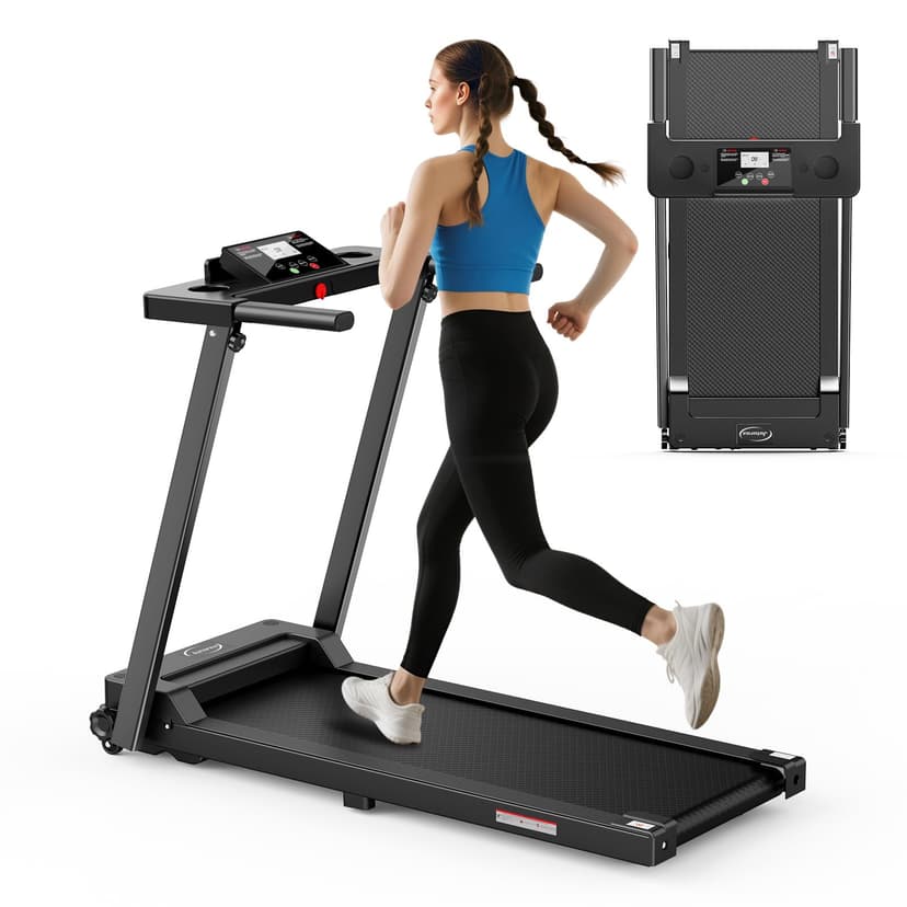 Juturna Treadmills for Home, Walking Pad with Handle Bar, Portable Foldable Treadmill, 3.0 HP Walking Pad with 300 LBS Capacity, Folding Treadmill with LED Display