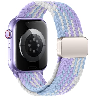 Mazoft Braided Bands With Magnetic Clasp Compatible with Apple Watch Band 38mm 40mm 41mm 42mm 44mm 45mm 46mm 49mm;Nylon Sport Loop Strap for iWatch Ultra 3 & 2 Series 11 10 9 8 7 6 SE 5 4 3 Women Men