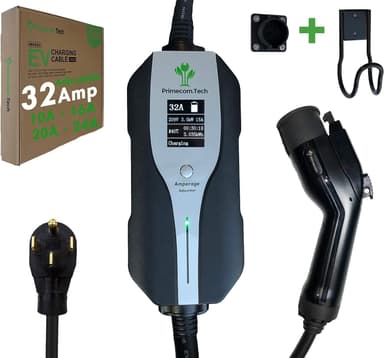 32Amp & 40Amp Primecom Level 2, Electric Vehicle (EV) Charger, (240V, 32A/40A), NEMA 14-50 Electric Car Charger, 30 feet, 40 feet, and 50 Feet Lengths for TESLA Level2 EV Charger (50, 32Amp) for Tesla