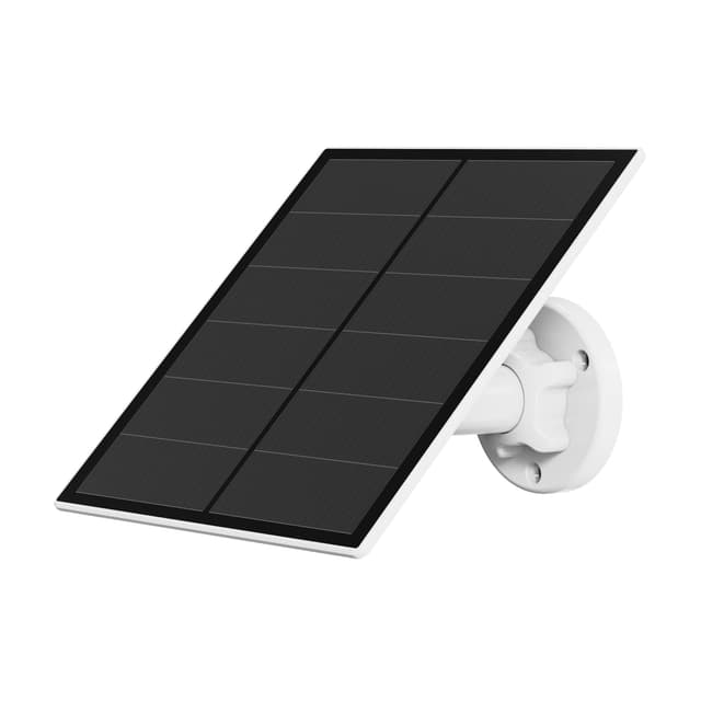 5W Solar Panel for Security Camera, USB Solar Panel for DC 5V Outdoor Rechargeable Battery Camera, Solar Panels with Micro USB and USB-C Port, Adjustable Security Mount, IP65 Waterproof, 9.8ft Cable