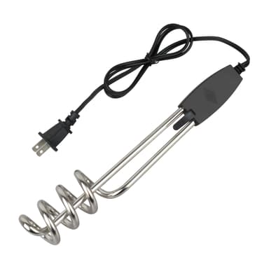 Immersion Heater, Submersible Water Heater,1500W/1000W-110V Portable Electric Immersion Water Heater fit for Camping Inflatable Pool Bathtub Water Bucket Heater (A)