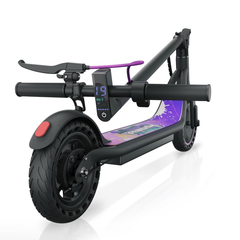 Electric Scooter Adults, 8.5" Foldable Solid Tires E Scooter for Adults, 19 Mph, 350W Motor, Kick Scooters Max 16 Miles Long Range for Commuting, Electric Scooter with Dual Braking System, APP Control