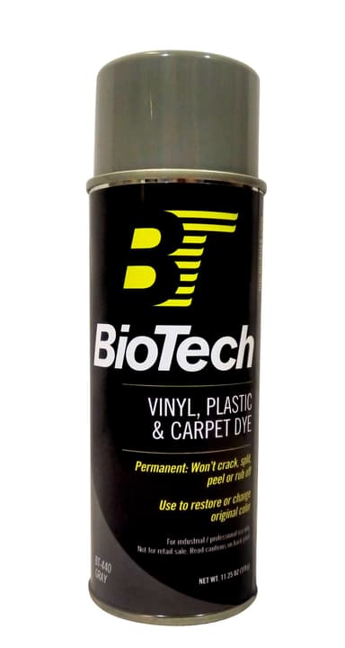BioTech Vinyl, Plastic & Carpet Dye, Spray Paint, Carpet Dye, Plastic Dye, Vinyl Dye, Aerosol Spray (Gray)