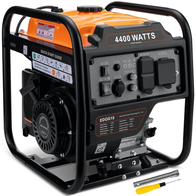 Oxseryn 4400-Watts Inverter Generator, Open Frame Generator Gas Powered, Emergency Home Backup, RV Ready 30A Outlet, EPA Compliment