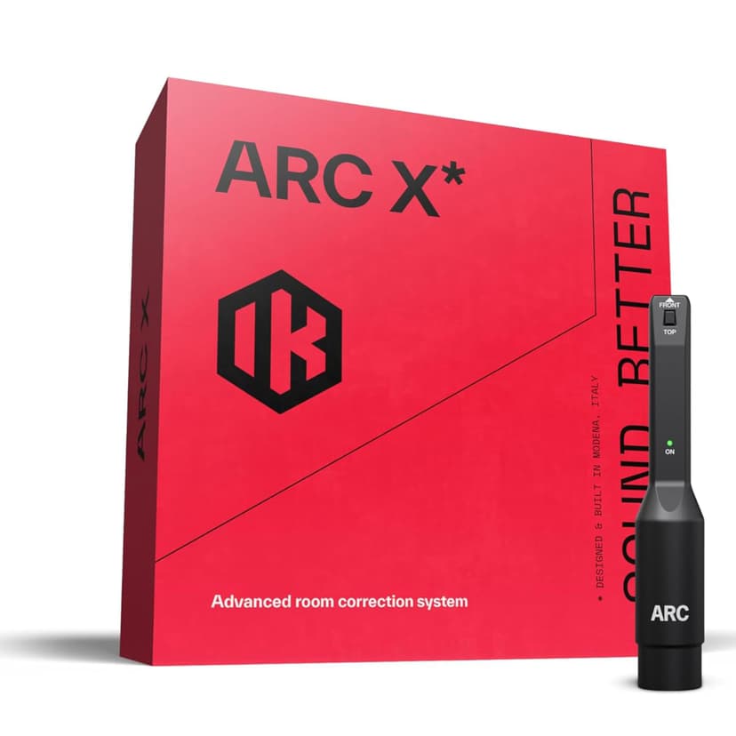 IK Multimedia ARC X Room Correction, Monitor Calibration & Speaker Emulation – Studio Acoustic Measurement Mic, Virtual Monitoring & Low-Latency Plug-in Included