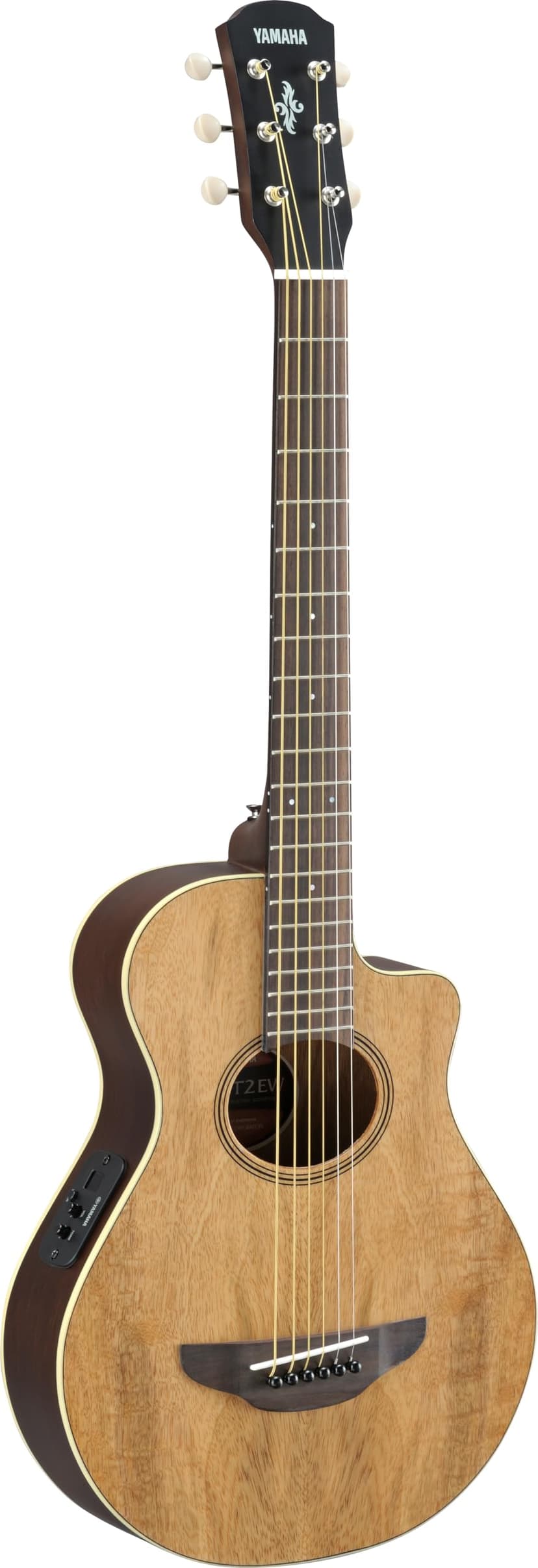Yamaha APXT2EW 3/4-Size Acoustic-Electric Guitar with Gig Bag, Figured Natural