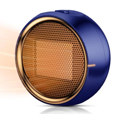 ASNUG Space Heater, Portable Electric PTC Ceramic Heaters for Indoor Use, 2S Efficient Heating, Tip-Over & Overheat Protection, Quiet Small Mini Desk Heater for Bathroom Home Office Bedroom
