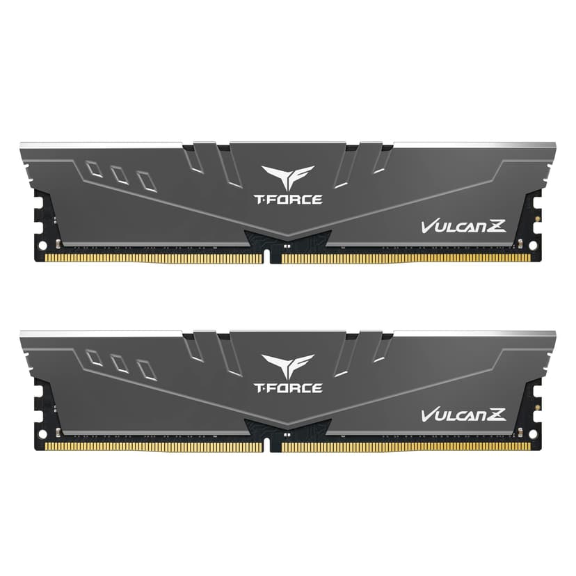 TEAMGROUP T-Force Vulcan Z DDR4 16GB Kit (2x8GB) 3200MHz (PC4-25600) CL16 Desktop Memory Module Ram (Gray) - TLZGD416G3200HC16CDC01