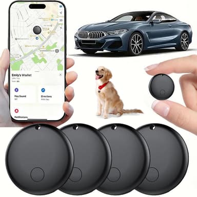 Mini GPS Tracker for Vehicles, Hidden Tracking Device for Vehicles, Car Tracker No Subscription Work with Find My (iOS Only), Vehicle Tracker with Audio for Kids, Dogs, Key, Luggage, Bag (4)