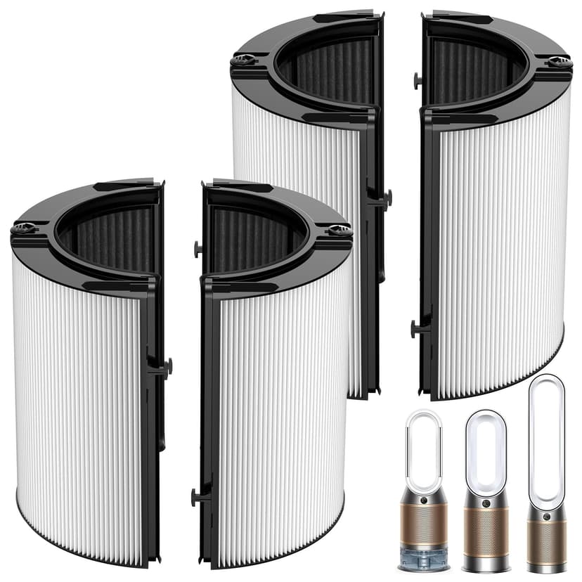 2 Pack 360° Combi 2 in 1 HEPA + Carbon Filter for Dyson TP04 HP04 TP07 TP06 HP06 TP4A TP7A PH02 PH01 PH03 PH04 PH3A HP09 TP09 HP07 HP10 TP10 HP4A HP7A DP04 Air Purifi-er, HEPA Carbon Filter #965432-01