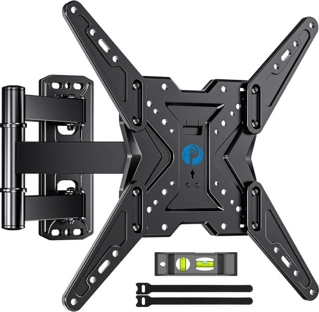 Pipishell TV Wall Mount for Most 26 32 50 55-60 inch TVs, Full Motion TV Mount with Swivel, Tilt & Extension, Single Stud Wall Mount Bracket Holds up to 77 lbs, Max VESA 400x400mm, PIMF11