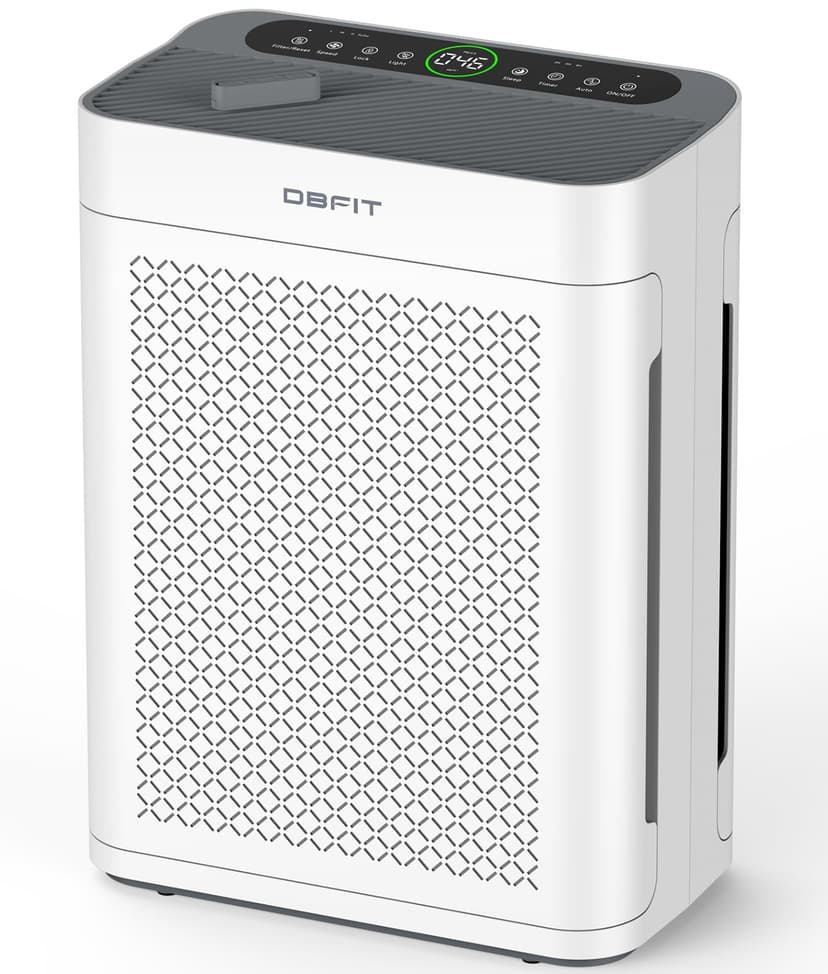 Air Purifiers for Home Large Room up to 3000sq.ft, DBFIT HEPA Double-Sided Air Purifier with Washable Filter, PM 2.5 Display Air Quality Sensor, Air Cleaner for Bedroom, Dorm Room, Pets, Office, AP300