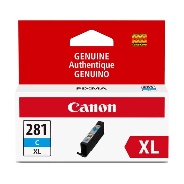 Canon CLI-281 XL Genuine Cyan Ink Tank , Compatible with TR8520, TS9120,TS8120, TS6120, TS9521C/a, TS9520/a, TS8220, TS6220, TS8320, TS6320, TS702/a, and TR8620/a Series Printers