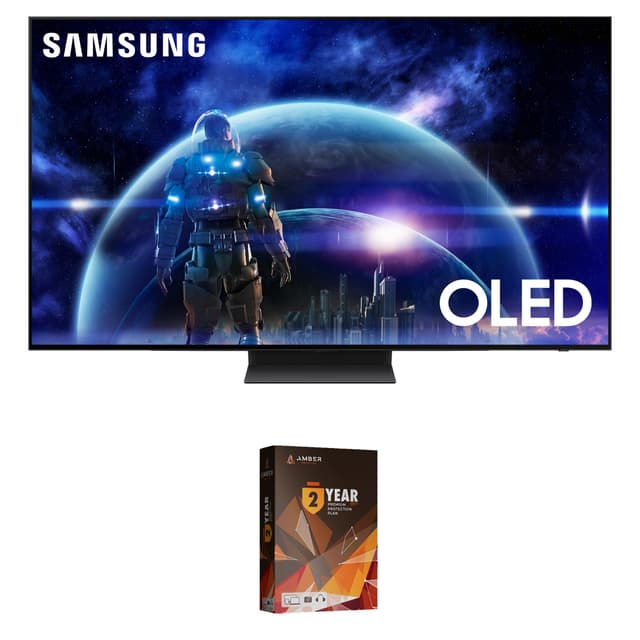 Samsung QN48S90DAEXZA 48 Inch 4K OLED Smart TV with Dolby Atmos and 2 Year Amber Protection Plan (2024)