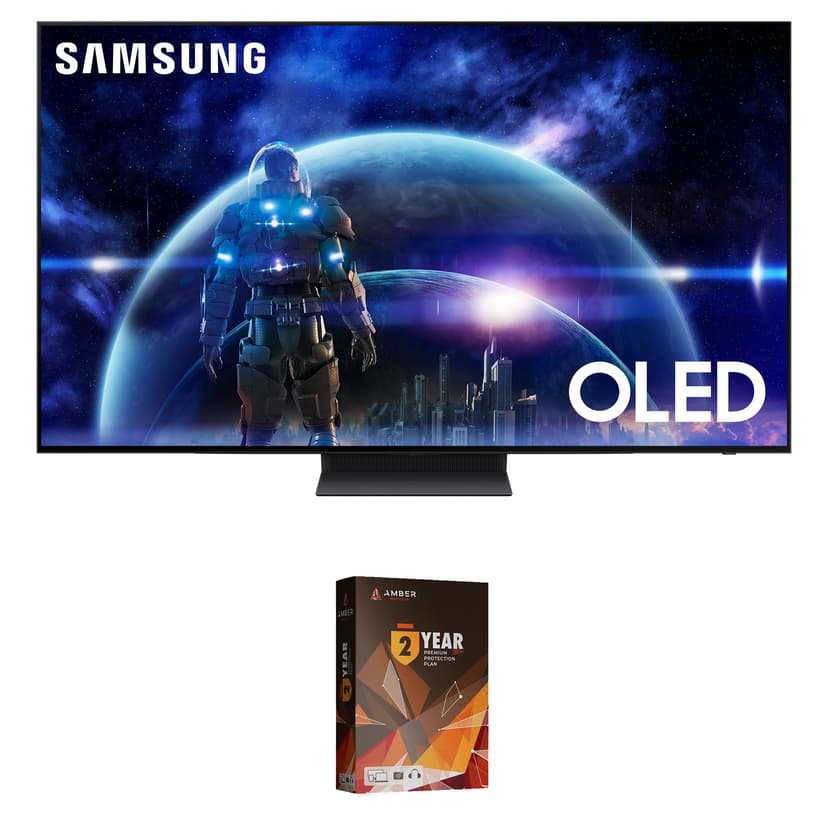 Samsung QN48S90DAEXZA 48 Inch 4K OLED Smart TV with Dolby Atmos and 2 Year Amber Protection Plan (2024)