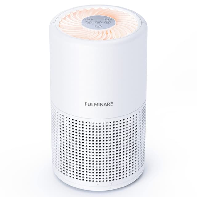 Air Purifiers for Bedroom, FULMINARE H13 True HEPA Air Filter, Quiet Air Cleaner With Night Light, Portable Small Air Purifier for Home, Office, Living Room