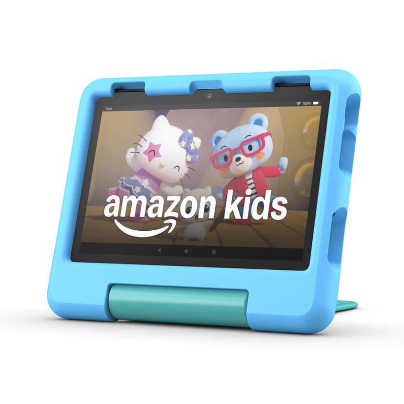 Amazon Fire HD 8 Kids tablet (newest model), ages 3-7. With bright 8" HD screen. Includes ad-free and exclusive content, parental controls and 13-hr battery, 32GB, Blue