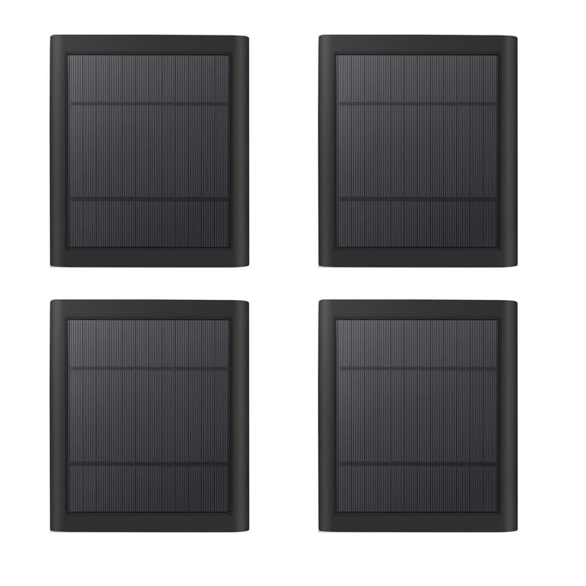 USB-C to Ring Barrel Plug 4Pack 4W Solar Charger for Ringing Spotlight & Stick Up Outdoor Cam, Black, High Efficiency, 10FT/3M Long Cable with IP65 dustproof and Waterproof