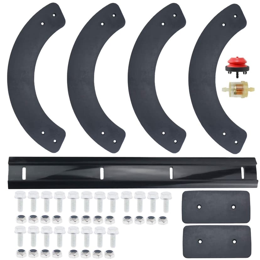 Hutdkte 753-04472 Rubber Paddles, 731-1033 Scraper for MTD Troybilt Yardman Craftsman Single-Stage 21 inch Snowblowers 2004 and Newer with Hardware Kit