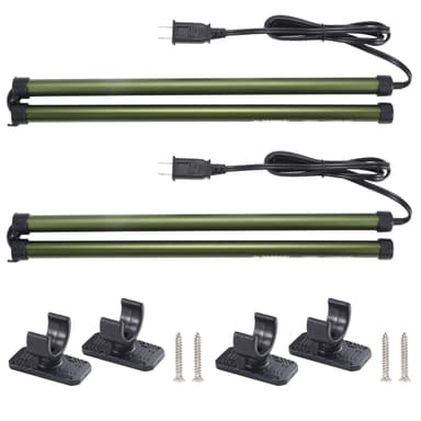 ZARPAX 2 Pack Gun Safe Dehumidifier Rod | Dehumidifier Rod For Enclosed Spaces, Gun Safe & Vault, Cabinets | Protect Valuables & Stop Humidity, & Moisture | Foldable, 4 Mounting Brackets | 32''/81cm