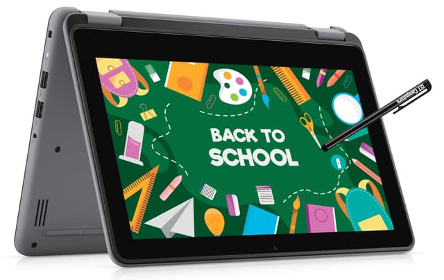 Dell Latitude 3120 2 in 1 Laptop (11.6 Inch TouchScreen Intel Pentium Silver N6000, 8GB Ram, 128GB SSD) Student and Business, Wifi Webcam Win 11 Pro Grey (Renewed)