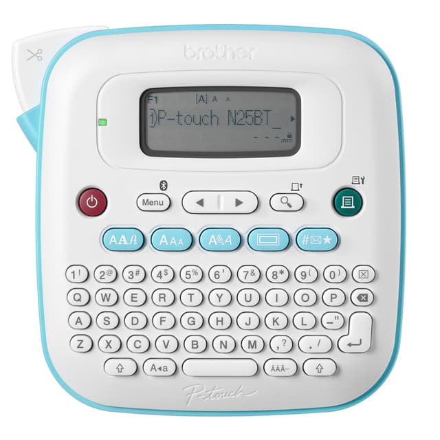 Brother P-Touch PT-N25BT Personal Connected Label Maker, Bluetooth, Design&Print2 app, Portable, Handheld and Prints with P-Touch Btag½â€ (12mm) Wide Color Label Tapes