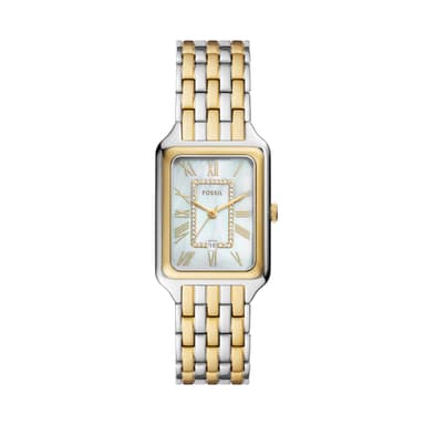 Fossil Women's Watch, Raquel Quartz Stainless Steel Three-Hand Watch for Women, Color: Silver/Gold