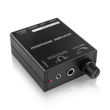 TNP Portable Headphones Amplifier Stereo Headphone Earphone Amp Volume Control Audio Booster with RCA Input 3.5mm 6.3mm Output Jack & Power Switch
