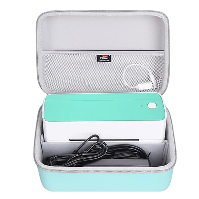 FBLFOBELI Hard Case for POLONO/for Phomemo/for SVANTTO/for YOTON/for Rollo/for Nelko/for Omezizy Bluetooth Thermal Shipping Label Printer - 241BT Wireless 4x6 Label Printer (Green)