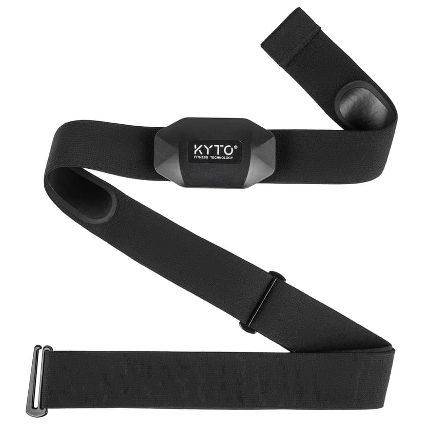 KYTO Heart Rate Monitor Chest Strap - ANT+ & Dual Bluetooth 4.0 HR Sensor | IP67 Water-Resistant, Compatible with Peloton, Zwift, Garmin | Precise HR Tracker for Running & Cycling