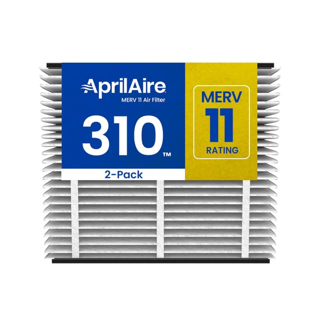 AprilAire 310 Replacement Filter for AprilAire Whole House Air Purifiers - MERV 11, Clean Air & Dust, 20x20x4 Air Filter (Pack of 2)